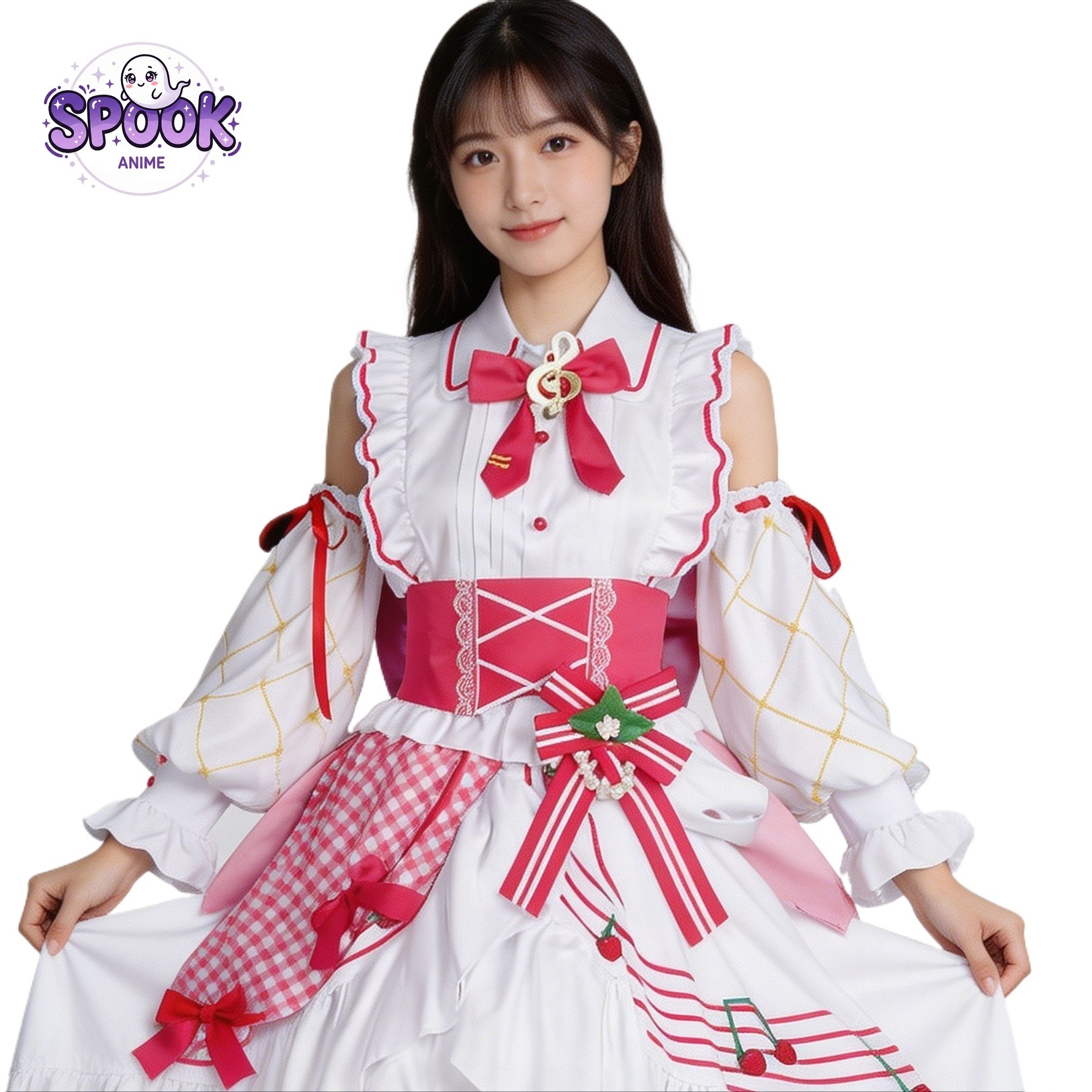 Anime Cosplay Miku - 딸기 로리타 드레스 15주년 기념 미쿠