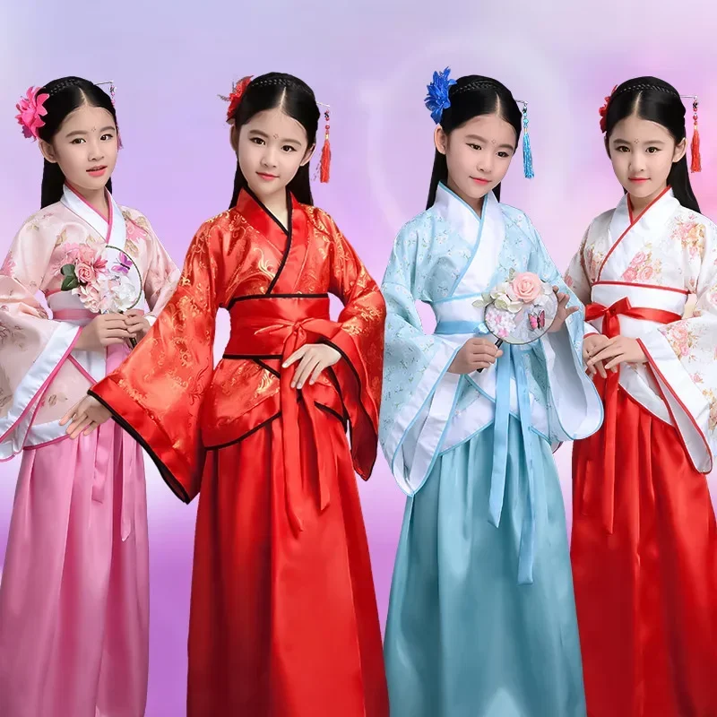 Anime Cosplay In Chinese - 2026Kids 고대 중국 의상 댄스 공연