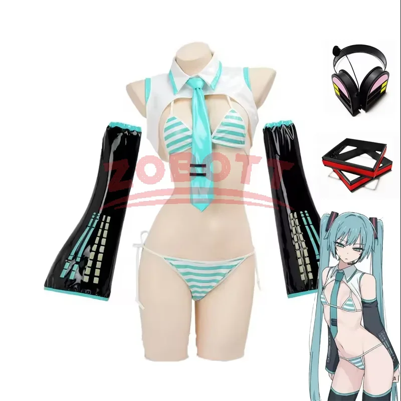 Anime Cosplay Miku - 애니메이션 미쿠 코스프레 미쿠 포뮬러 슈트
