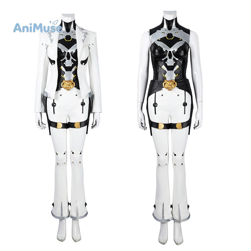Convention Cosplay Anime - 오버워치 시온 코스프레 의상 화이트 고품질