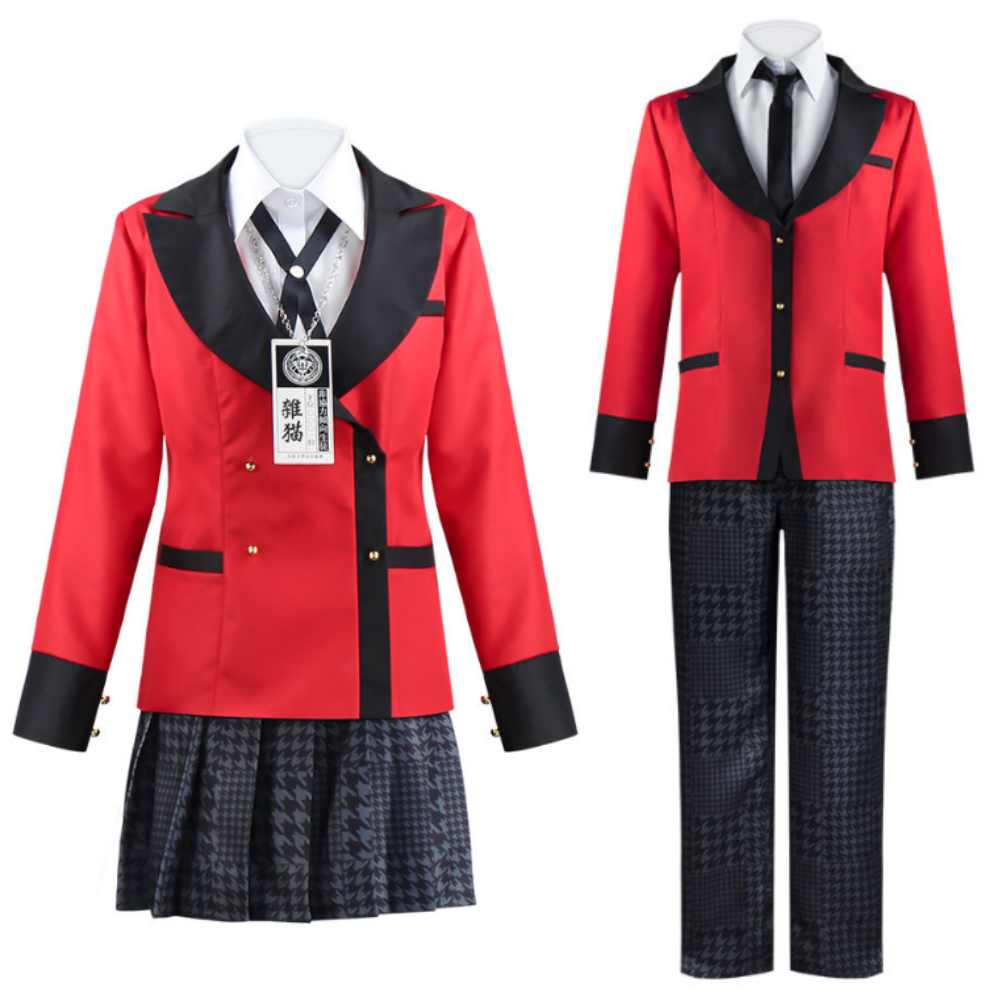 Anime Cosplay Yumeko - 애니메이션 《카케구루이》의 자바미 유메코 코스프레 의상,