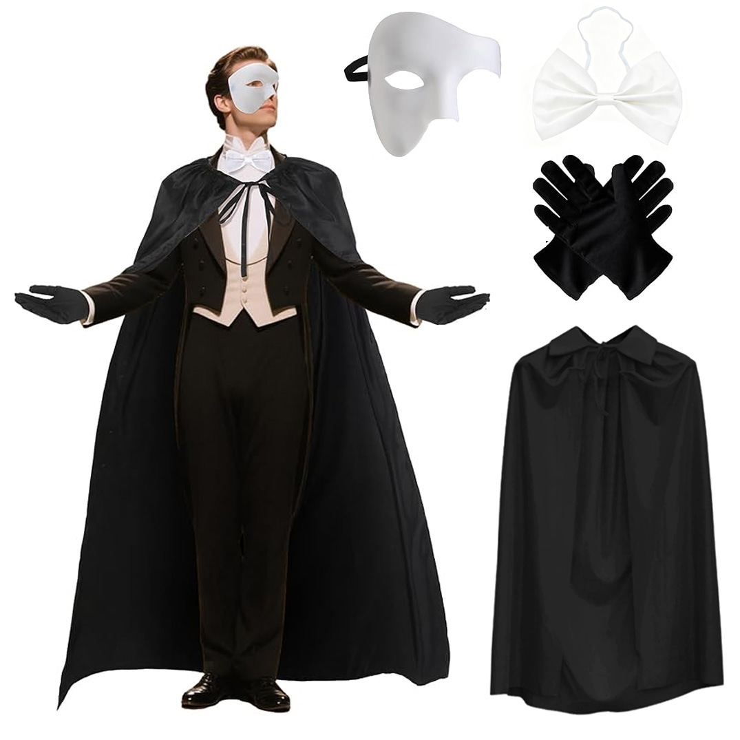 Anime Cosplay Face - 4 Pcs 고딕 마술사 드레스업 세트