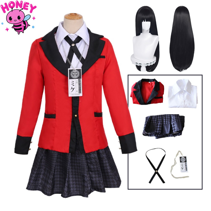 Anime Cosplay Yumeko - 애니메이션 자바미 유메코 코스프레 의상 코트