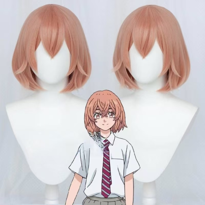 Anime Cosplay Orange Hair - 도쿄 리벤저스 타치바나 히나타 코스프레 가발
