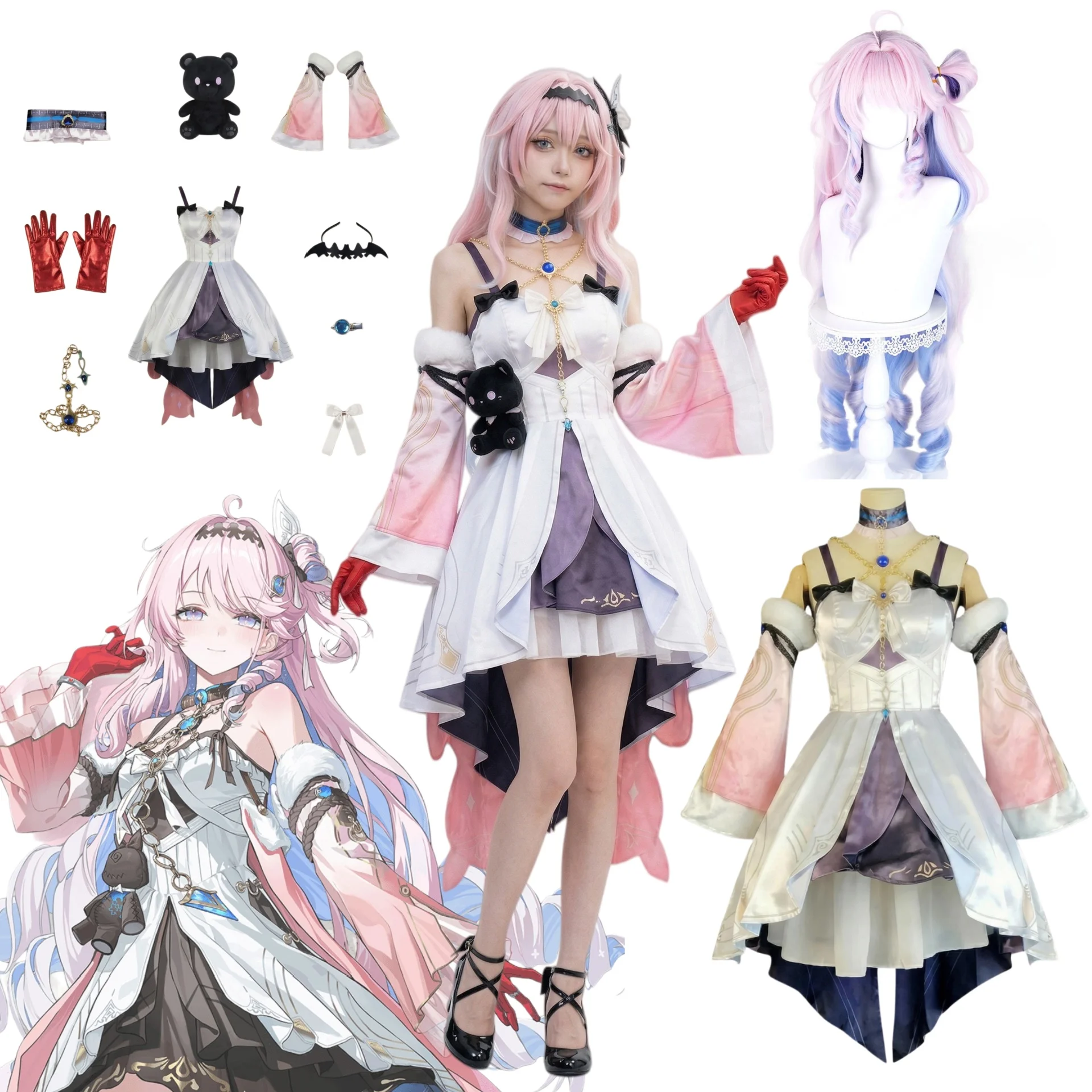 Convention Cosplay Anime - 우더링 웨이브스 애니메이션 데니아 코스프레 의상