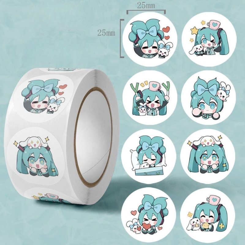 Anime Cosplay Miku - 인스 감성 귀여운 하츠네 미쿠 스티커,