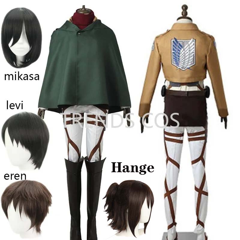Anime Cosplay Yumeko - 코스프레 애니메이션 Levi Ackerman Mikasa Ackerman