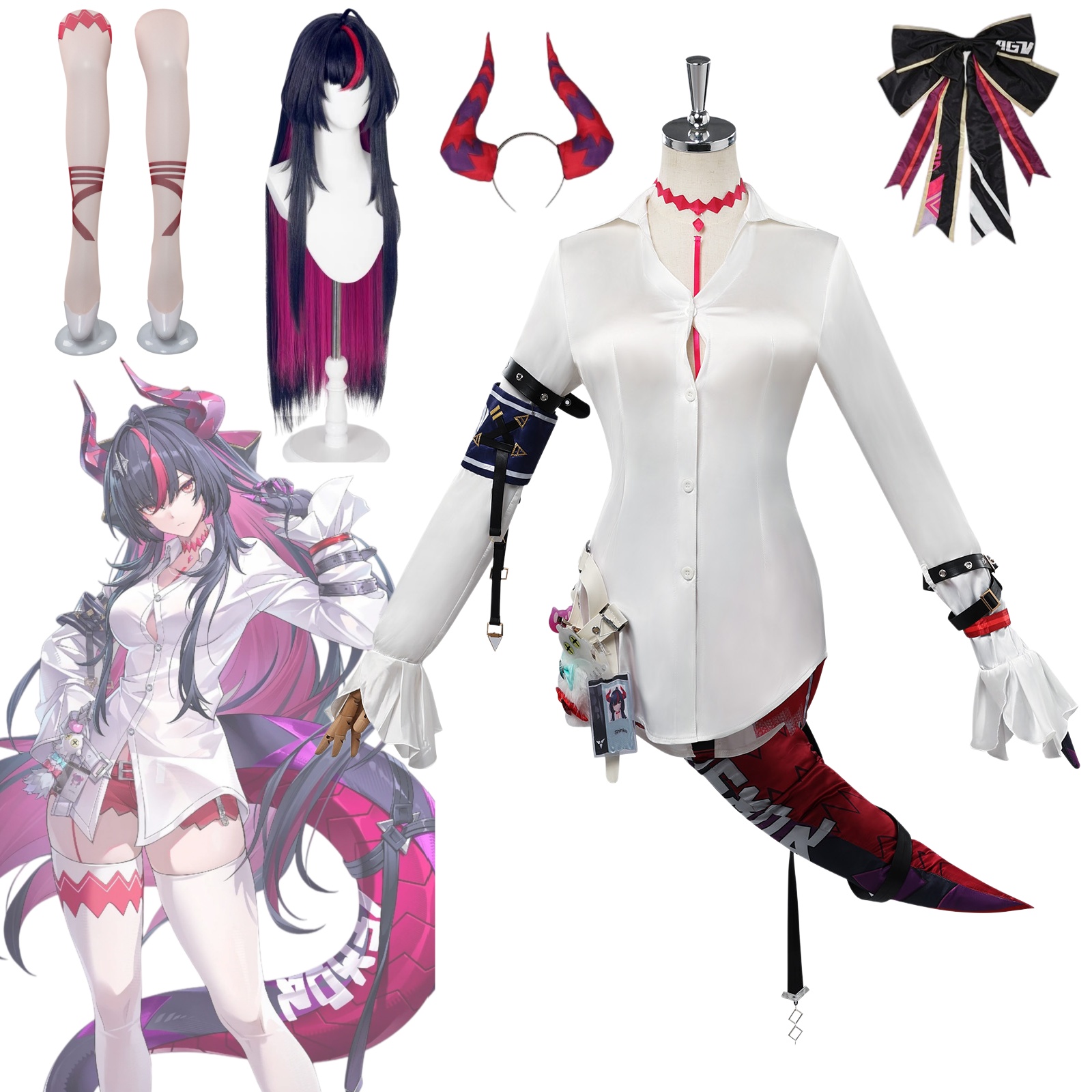 Convention Cosplay Anime - Neverness to Everness Shinku 코스프레 의상