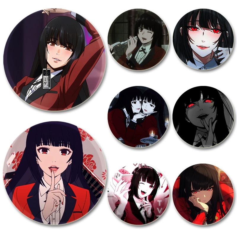 Anime Cosplay Yumeko - Yumeko Jabami 애니메이션 캐릭터 배지 코스프레