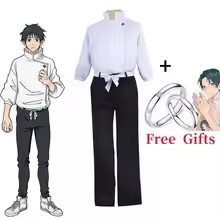 Anime Cosplay For Couples - 애니메이션 코스프레 세트 화이트 스탠드 칼라