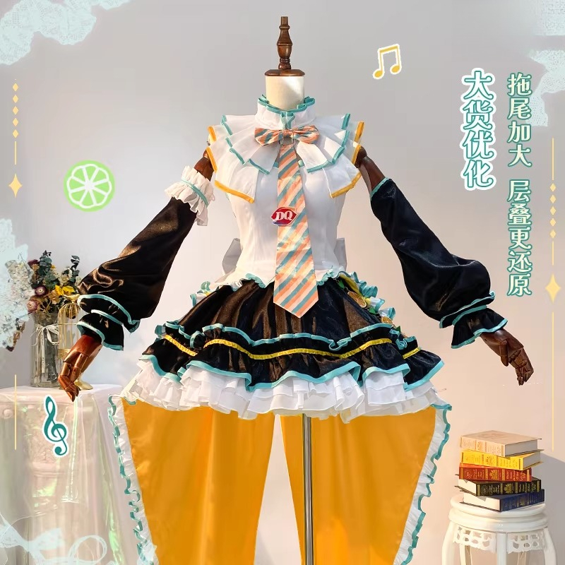 하츠네 미쿠 코스프레 의상 로리타 드레스 할로윈 크리스 - Anime Cosplay Miku 리뷰 및 가격
