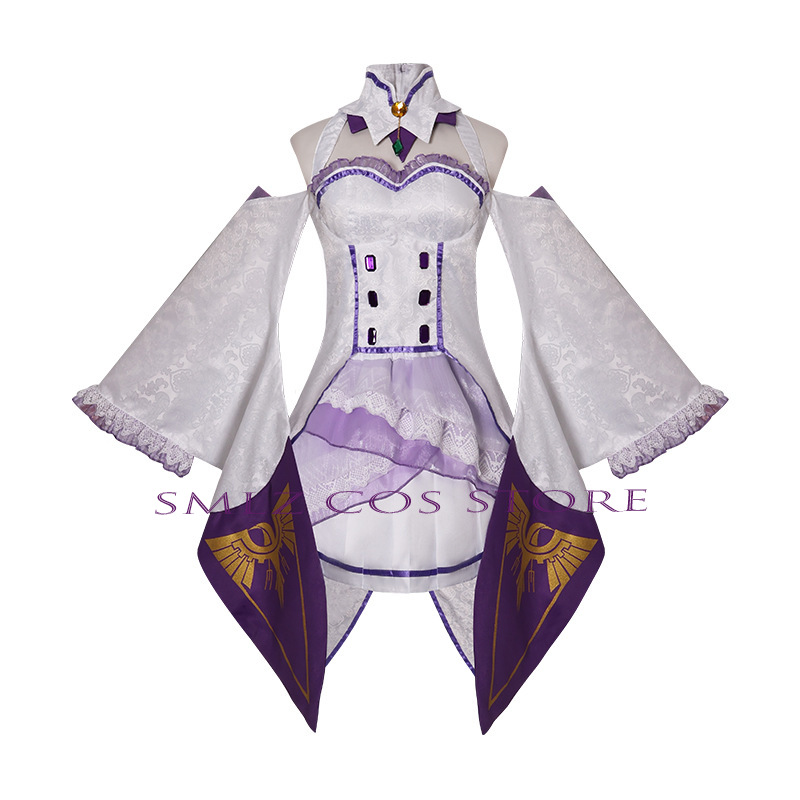 에밀리아 코스프레 애니메이션 Re Zero Kara H - Anime Cosplay Girl Costume 리뷰 및 가격
