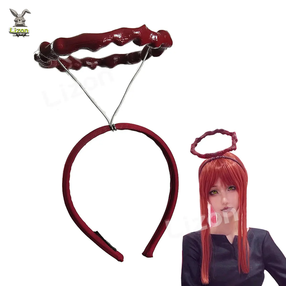 애니메이션 전기톱 남자 마키마 코스프레 천사 머리띠 머 - Anime Cosplay Makima 리뷰 및 가격