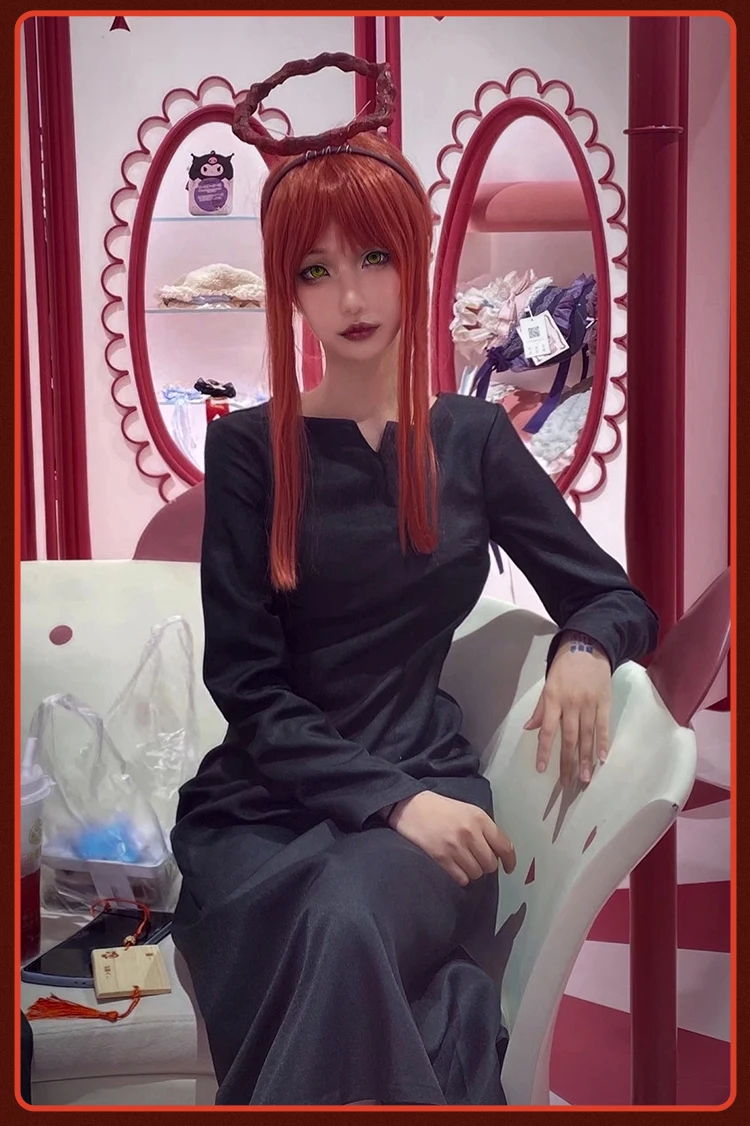 애니메이션 전기톱 남자 마키마 코스프레 천사 머리띠 머 - Anime Cosplay Makima 리뷰 및 가격