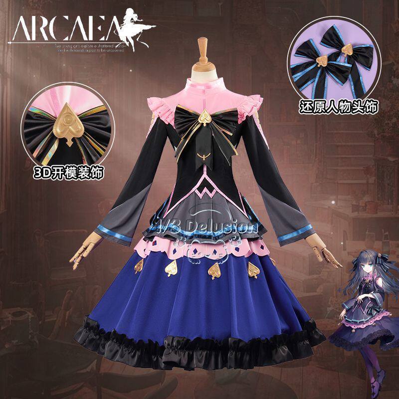 Arcaea Tairitsu 초기 갈등 로리타 코스프레 - Anime Cosplay Girl Costume 리뷰 및 가격