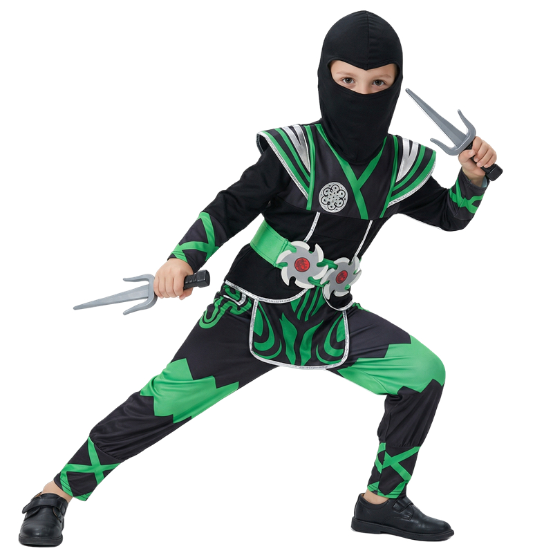 어린이를위한 녹색 닌자 의상 9PC 장난감 세트 할로윈 - Cosplay Anime Boy 리뷰 및 가격