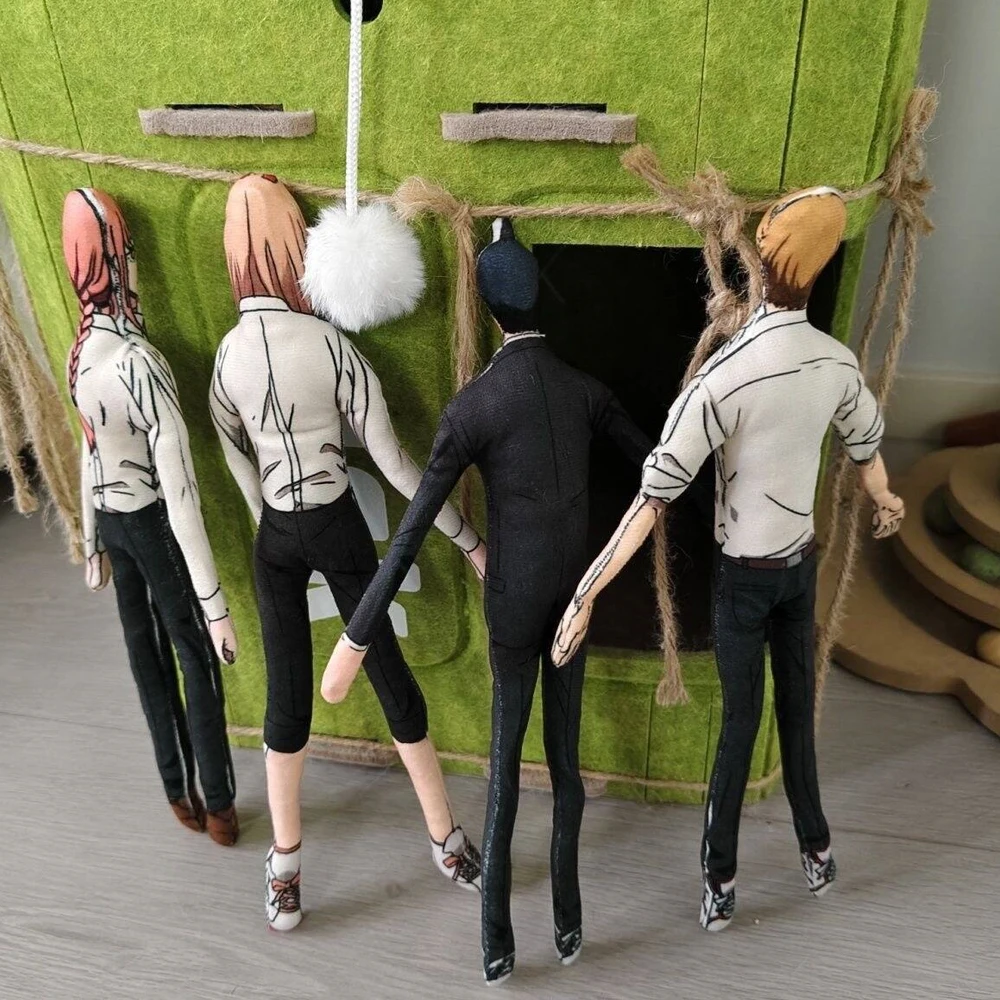 28cm 추상적인 트위스트 인형 애니메이션 체인소맨 덴 - Anime Cosplay Makima 리뷰 및 가격
