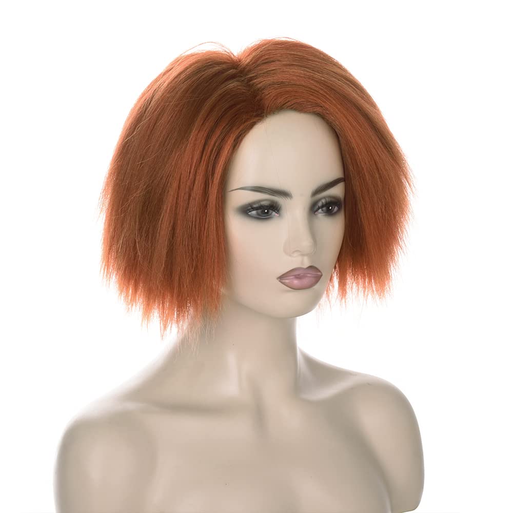 짧은 오렌지 브라운 야키 가발 애니메이션 코스프레용 남 - Anime Cosplay Orange Hair 리뷰 및 가격