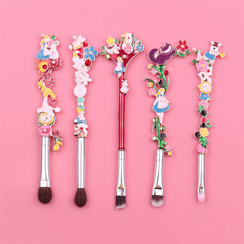 럭셔리 5 개/대 메이크업 브러쉬 세트 이상한 나라의  - Sailor Moon Wand 리뷰 및 가격