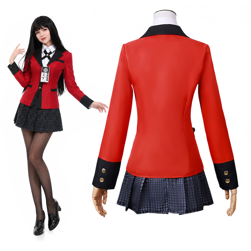 야메코 자바미 코스프레 의상 애니메이션 교복 JK 의상 - Anime Cosplay Yumeko 리뷰 및 가격