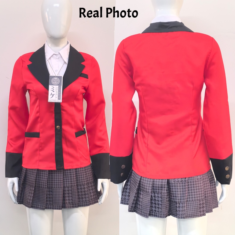 야메코 자바미 코스프레 의상 애니메이션 교복 JK 의상 - Anime Cosplay Yumeko 리뷰 및 가격