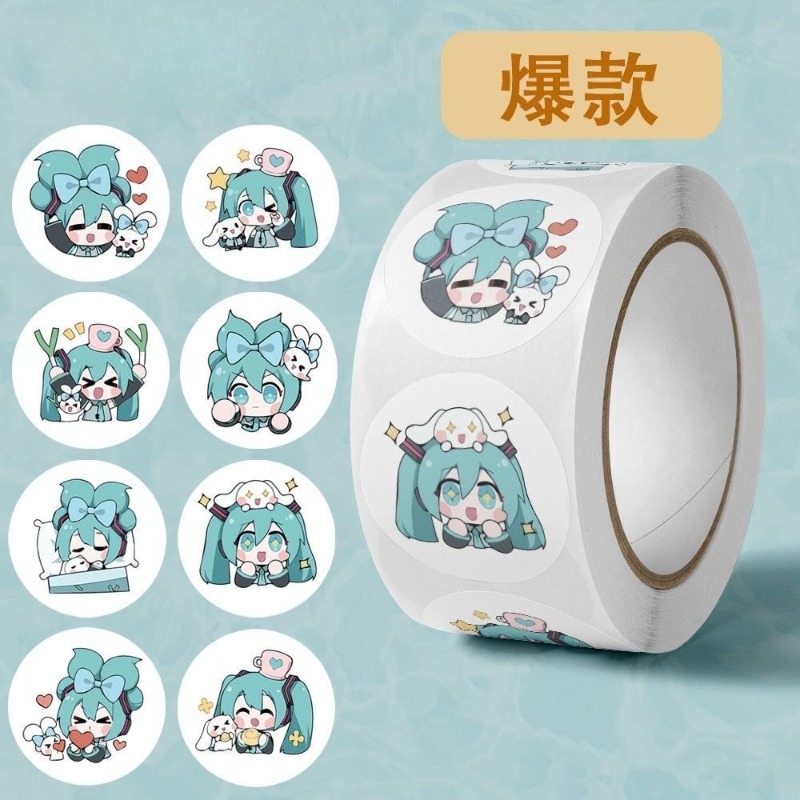 인스 감성 귀여운 하츠네 미쿠 스티커, 만화 장식용 씰 - Anime Cosplay Miku 리뷰 및 가격
